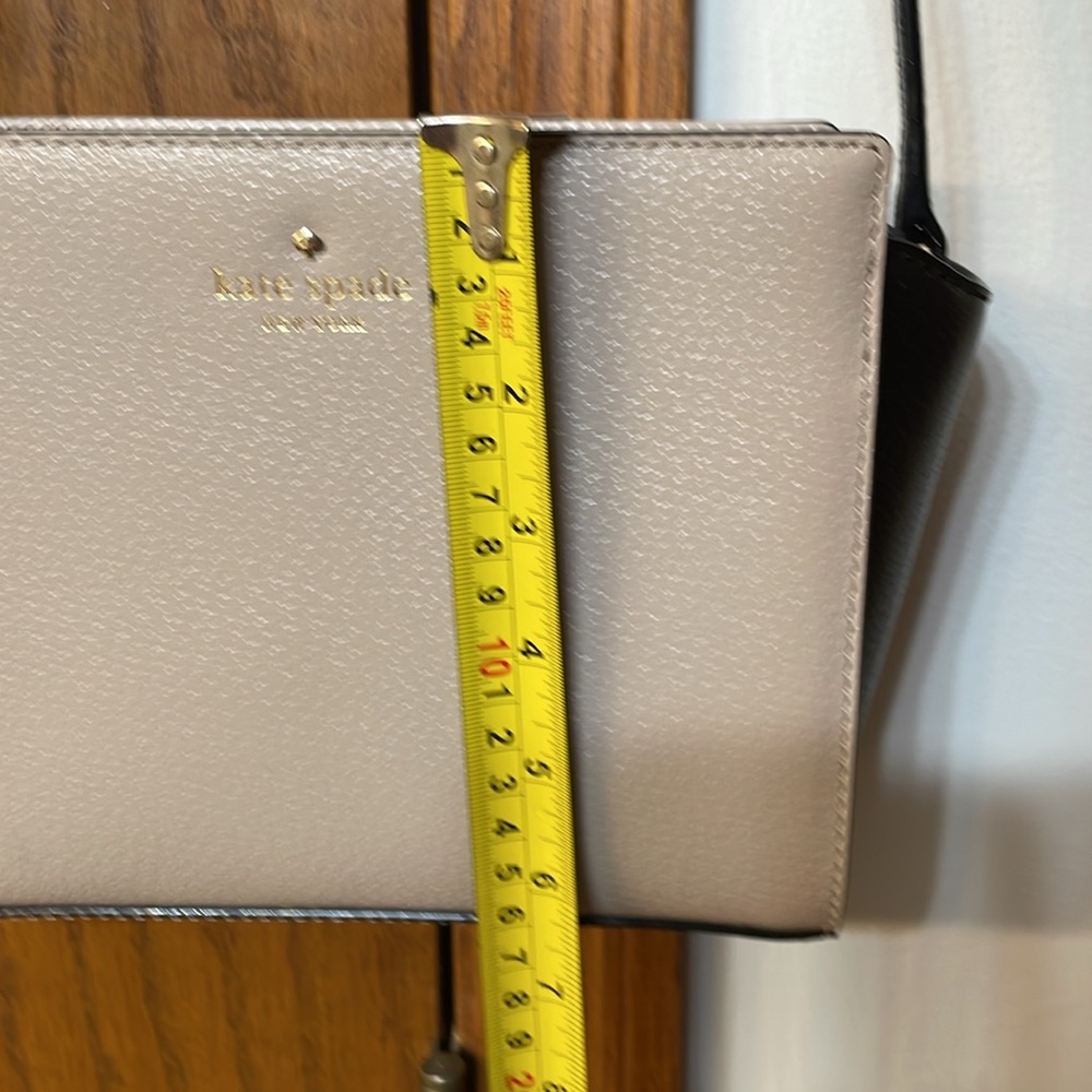 KATE SPADE NWOT Hayden Grand Street Color Block Crossbody Bag Black Tan ♠️ - Picture 15 of 15